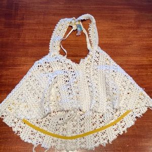 Free people beach crochet top